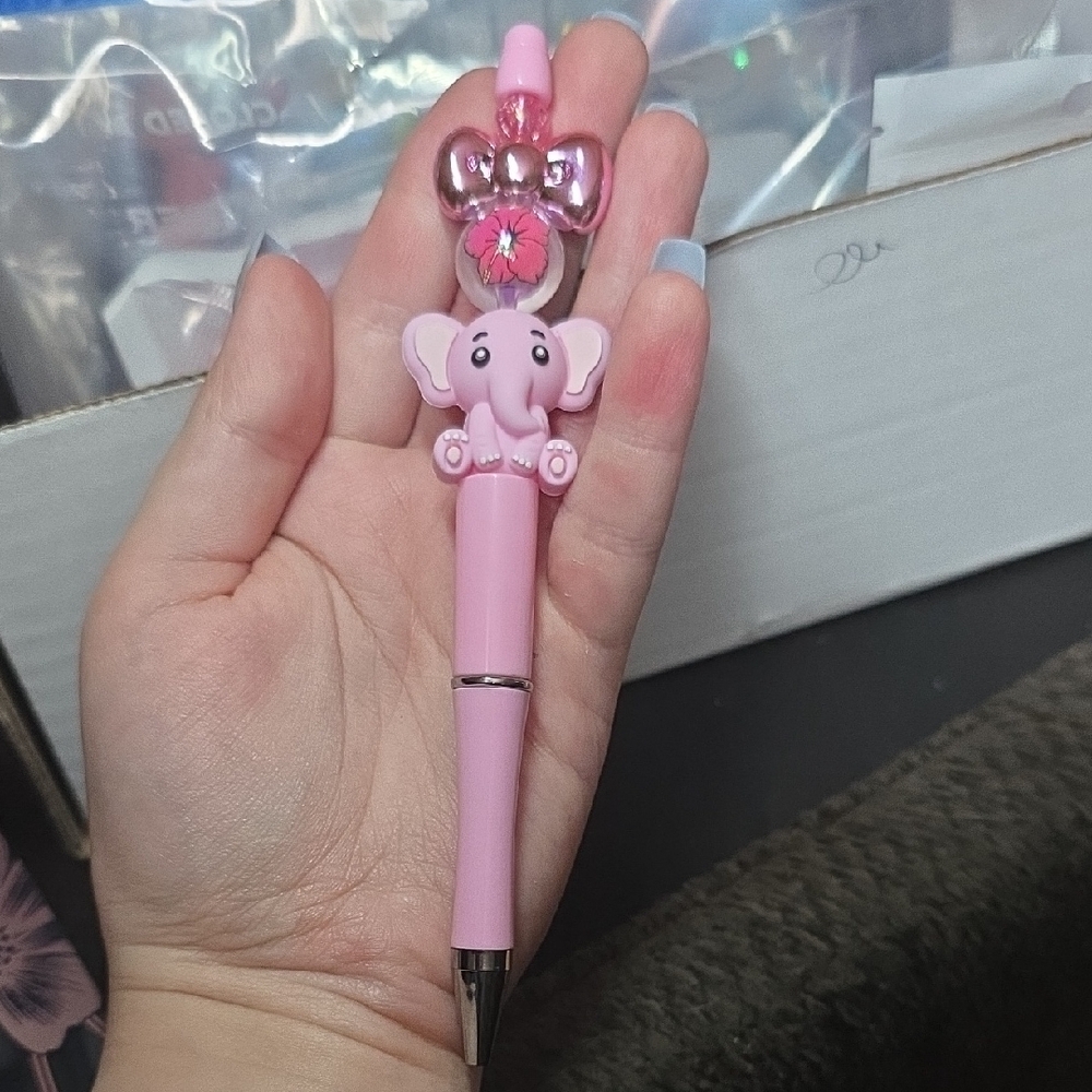 Pink Elephant Novelty Pen